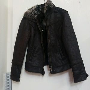 Fur lined jacket
